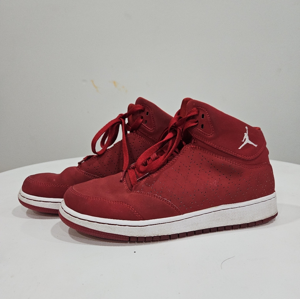 Red Nike flight youth Jordan sneakers size 6.5 youth